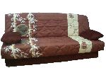 Диван-кровать «Ручеек клик-клак» 1250 (книжка), ткань Tianjin Teja (бордовый)