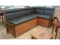 Кухонный диван Этюд со спальным местом ,вишня, стежка Rando 350